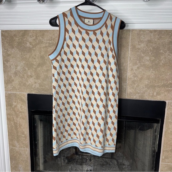 Tuckernuck Ocean Spray Knit Geo Marie Dress small EUC - Picture 2 of 7